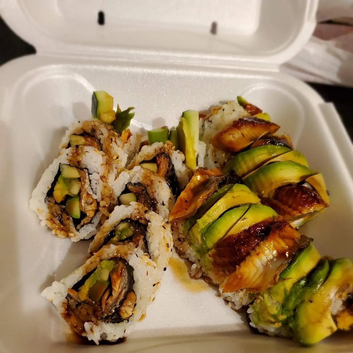 Tiger Roll and Green Dragon Roll