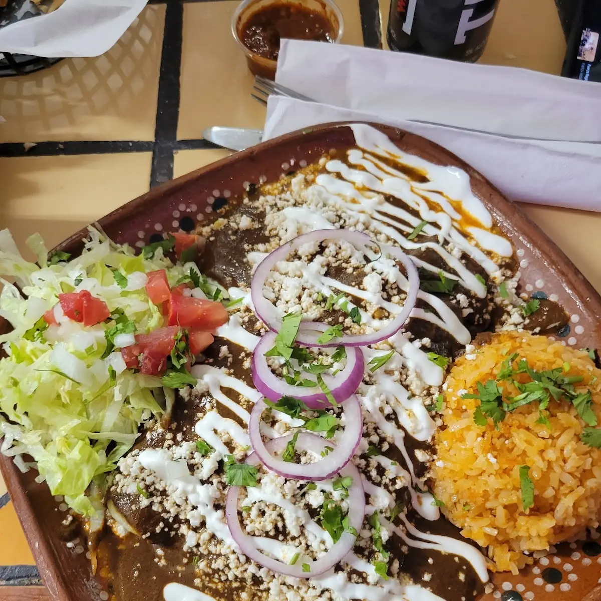 Enmoladas Mole Enchiladas