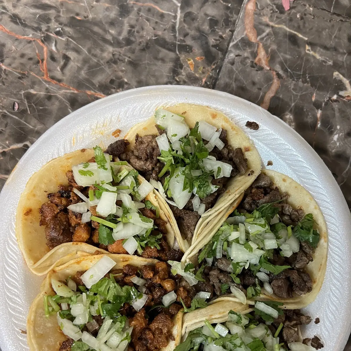 Tacos de Buche Y Chorizo