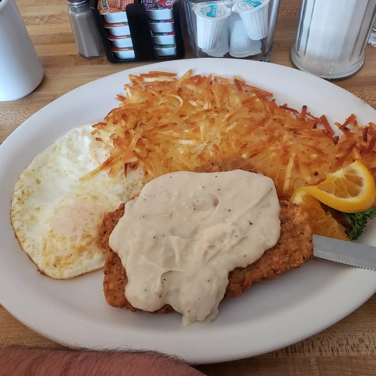 Two Eggs & Country Fried Steak