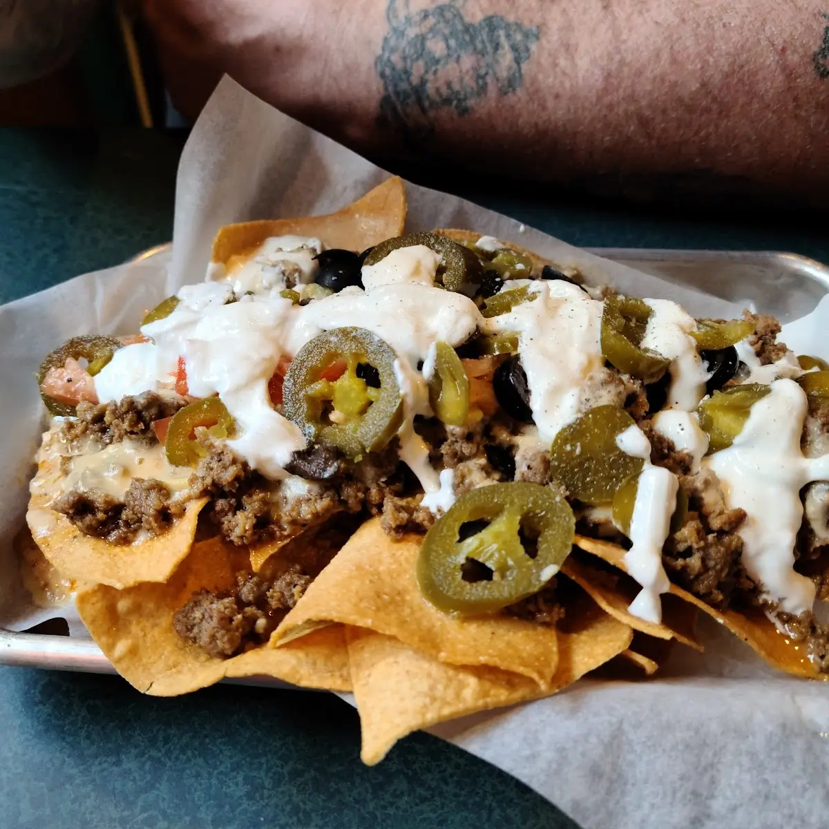 Loaded Smoked Ground Beef Nachos