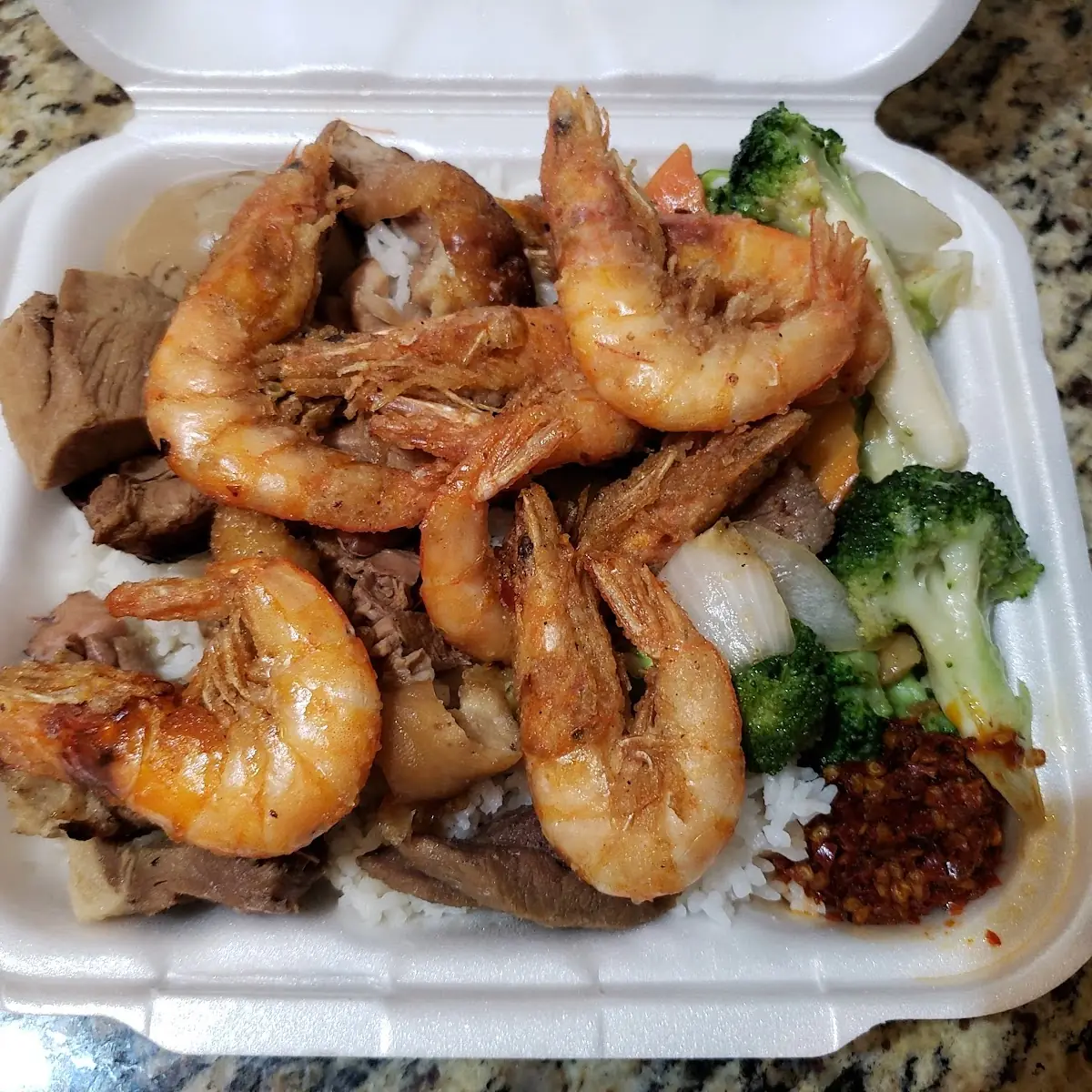 Stewed Pork & Spicy Shrimp