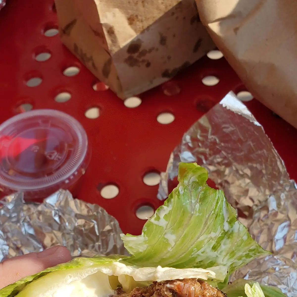 Double Bacon Cheese Burger No Bun-Lettuce Wrap