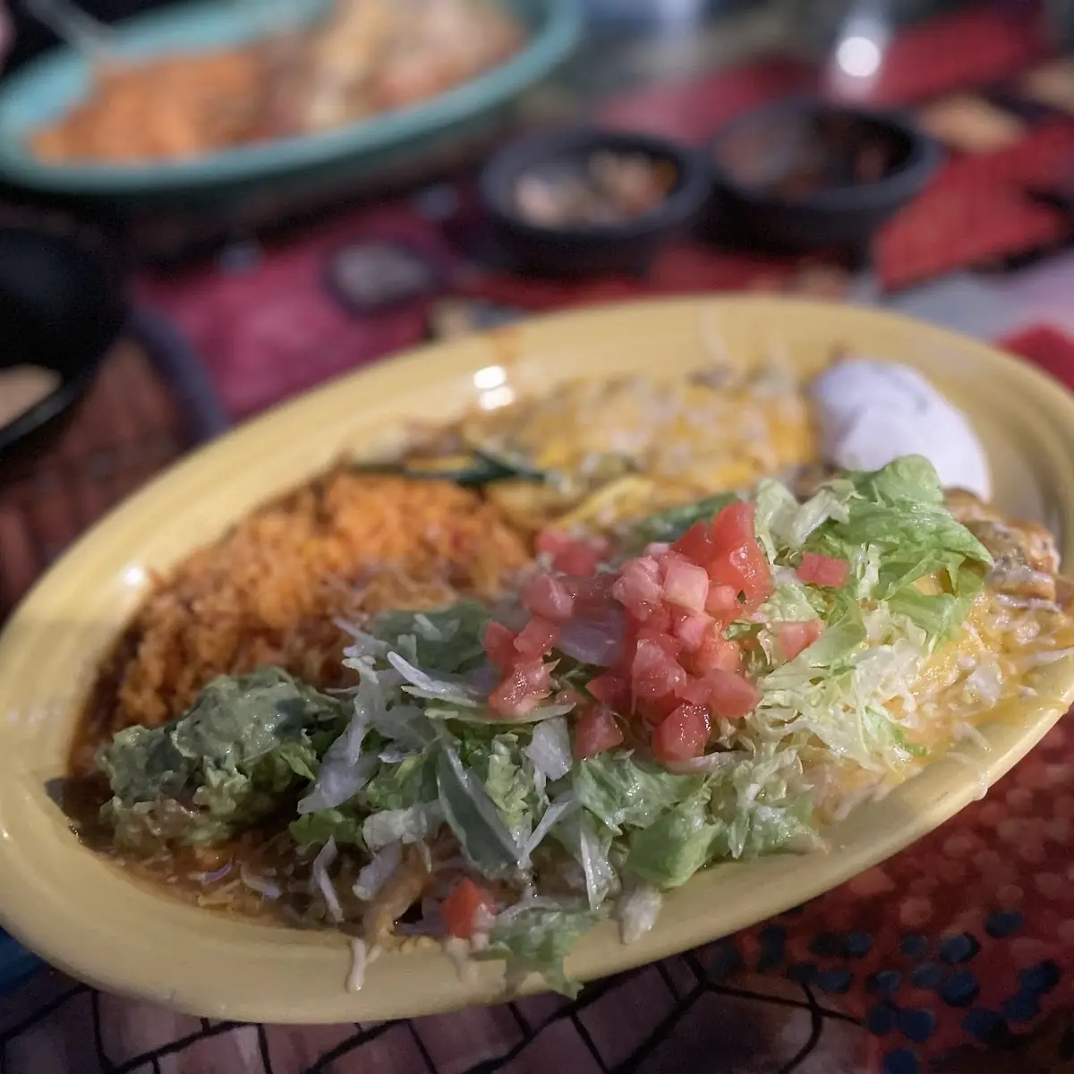 Taos Enchilada Platter