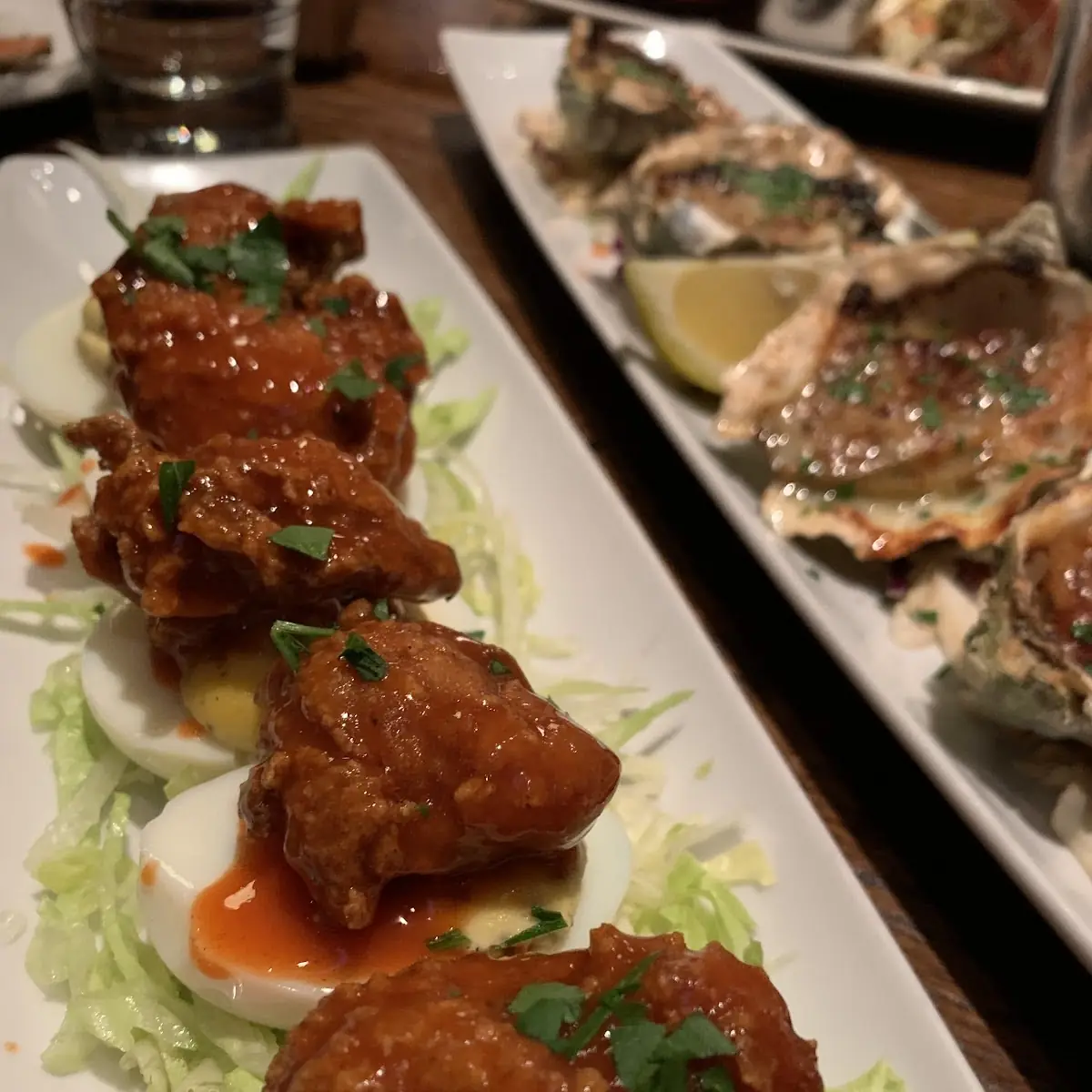 Buffalo Oyster Deviled Eggs
