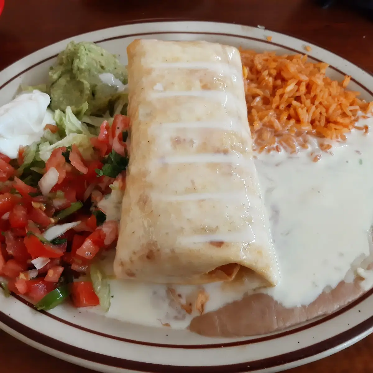 Spicy Chicken Chimichanga