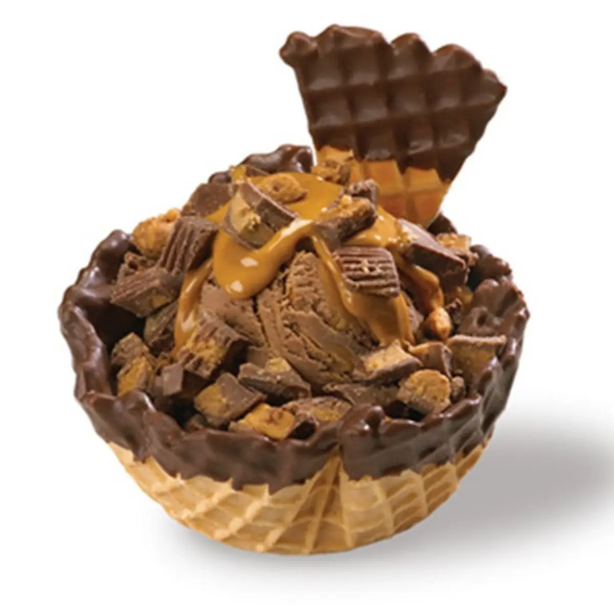 Peanut Butter Waffle Bowl