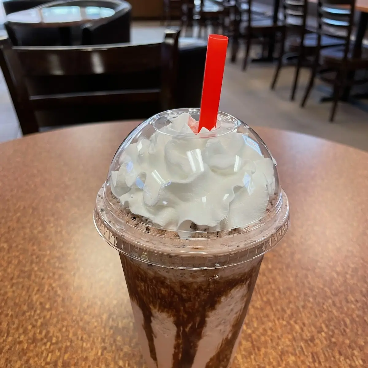 Iced Mocha and 3 Cookies
