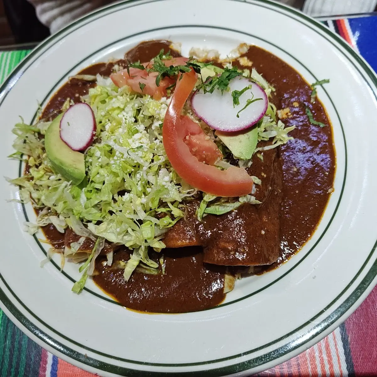 Enchiladas De Mole Pollo Res O Queso Mole Enchiladas Chicken Steak or Cheese