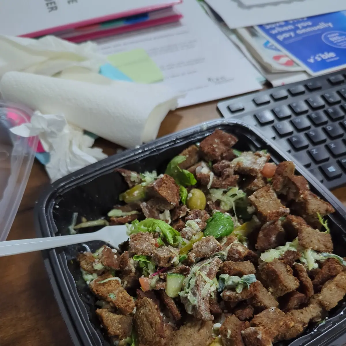 Lamb over Salad