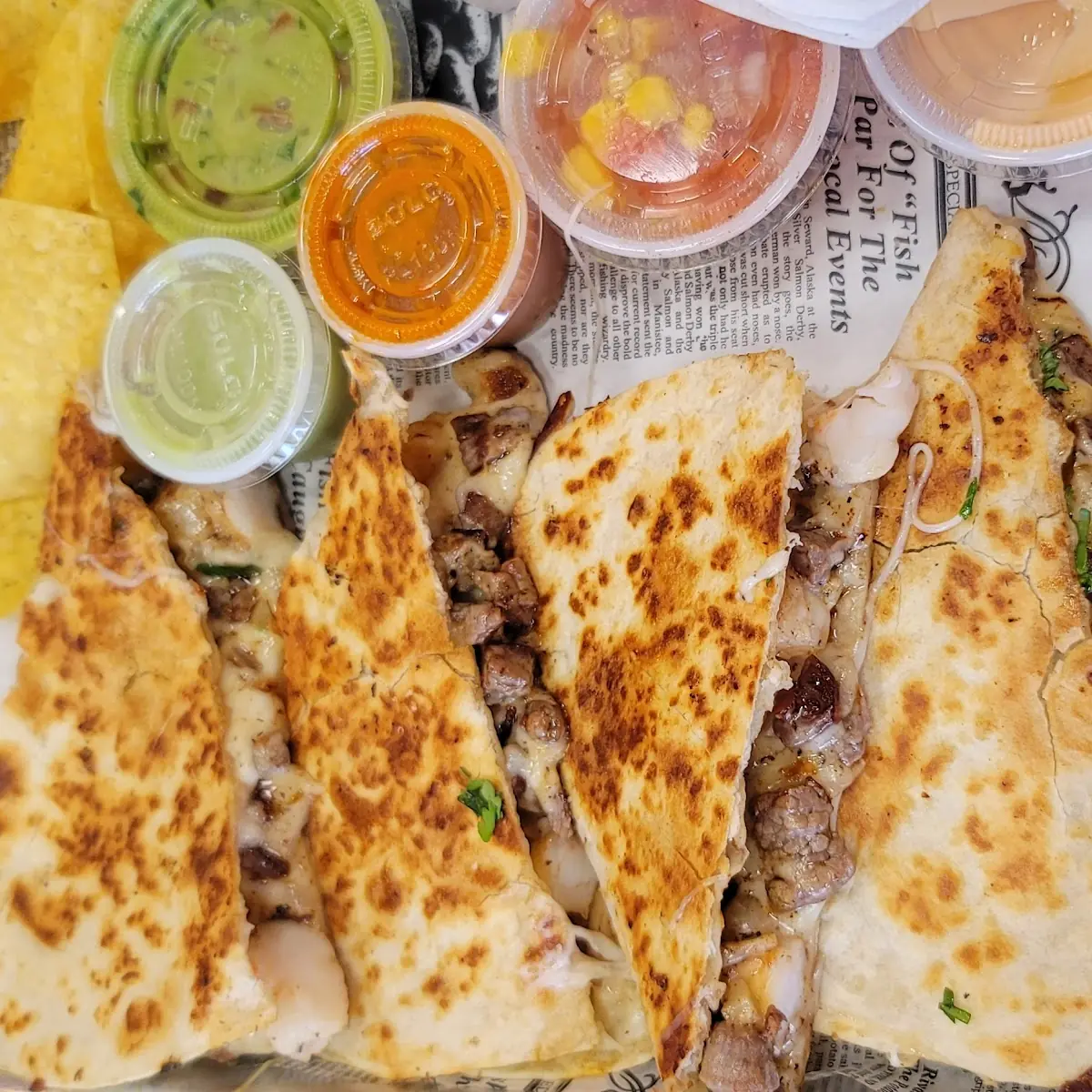 Steak and Shrimp Quesadilla