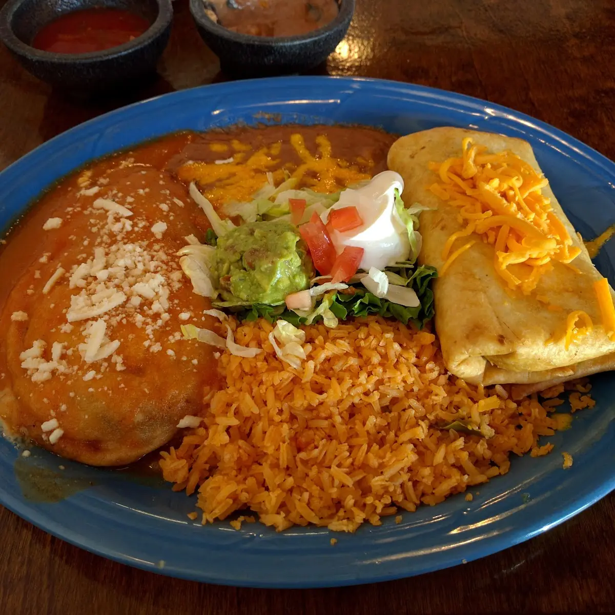 Chile Relleno and Chimichanga