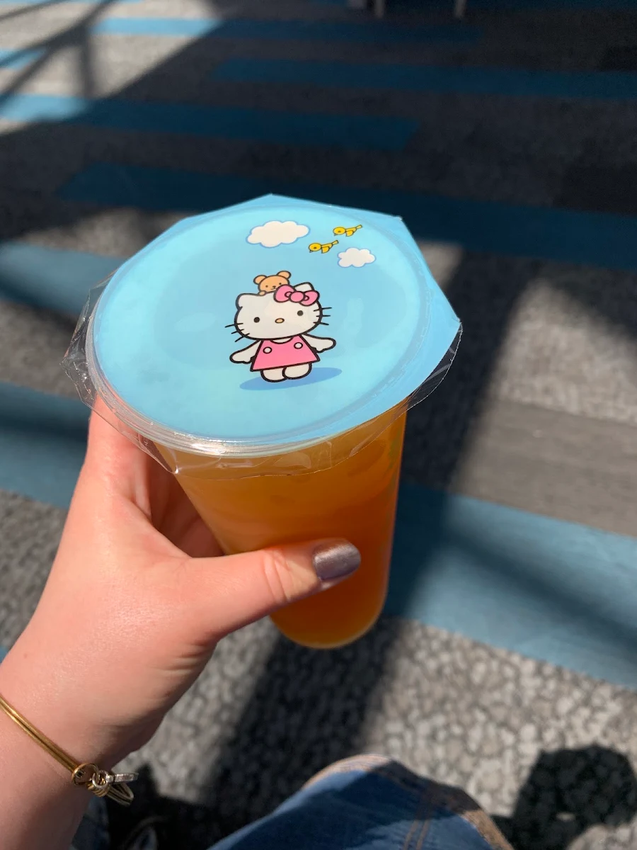 Passion Fruit with Mango Boba