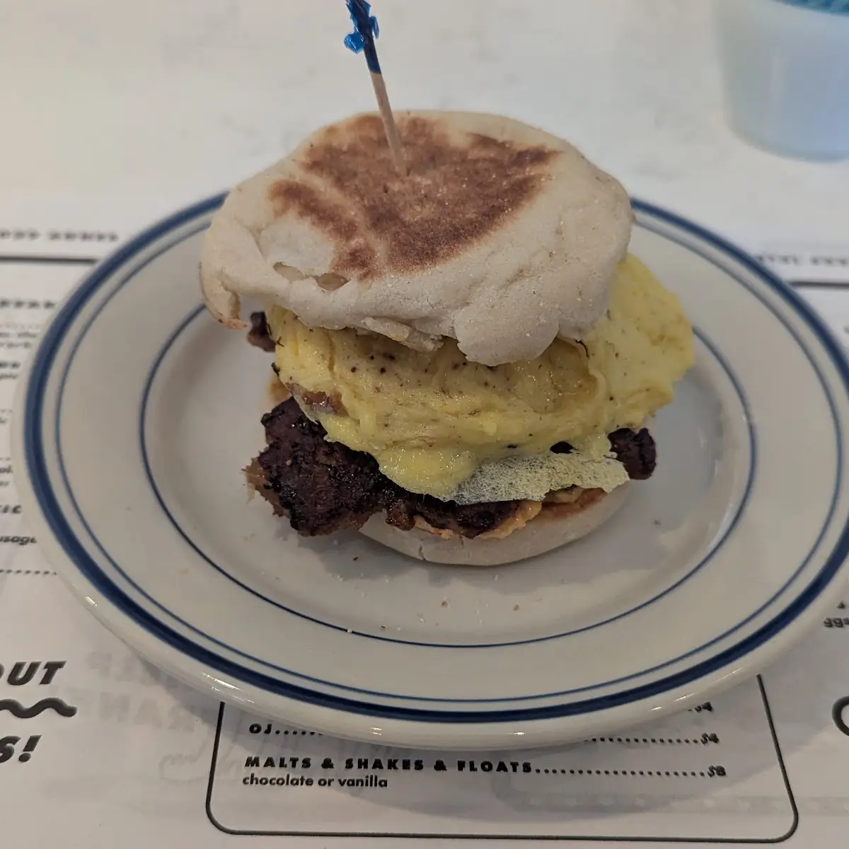 Classic Breakfast Sandwich on English Muffin