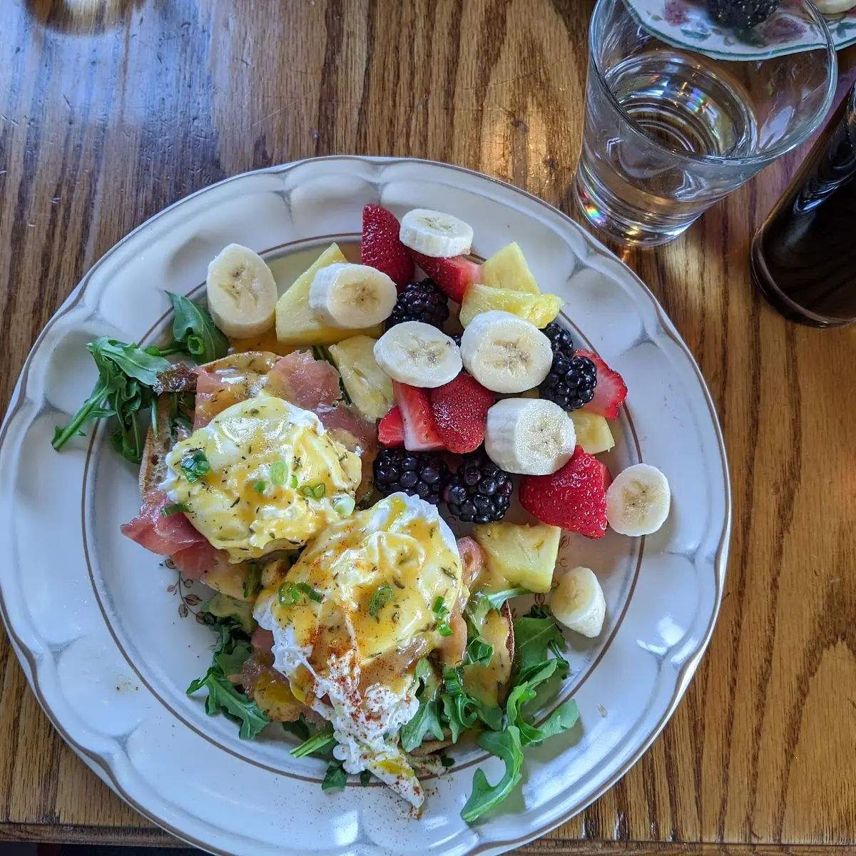 Lox Benedict with Fresh Fruit