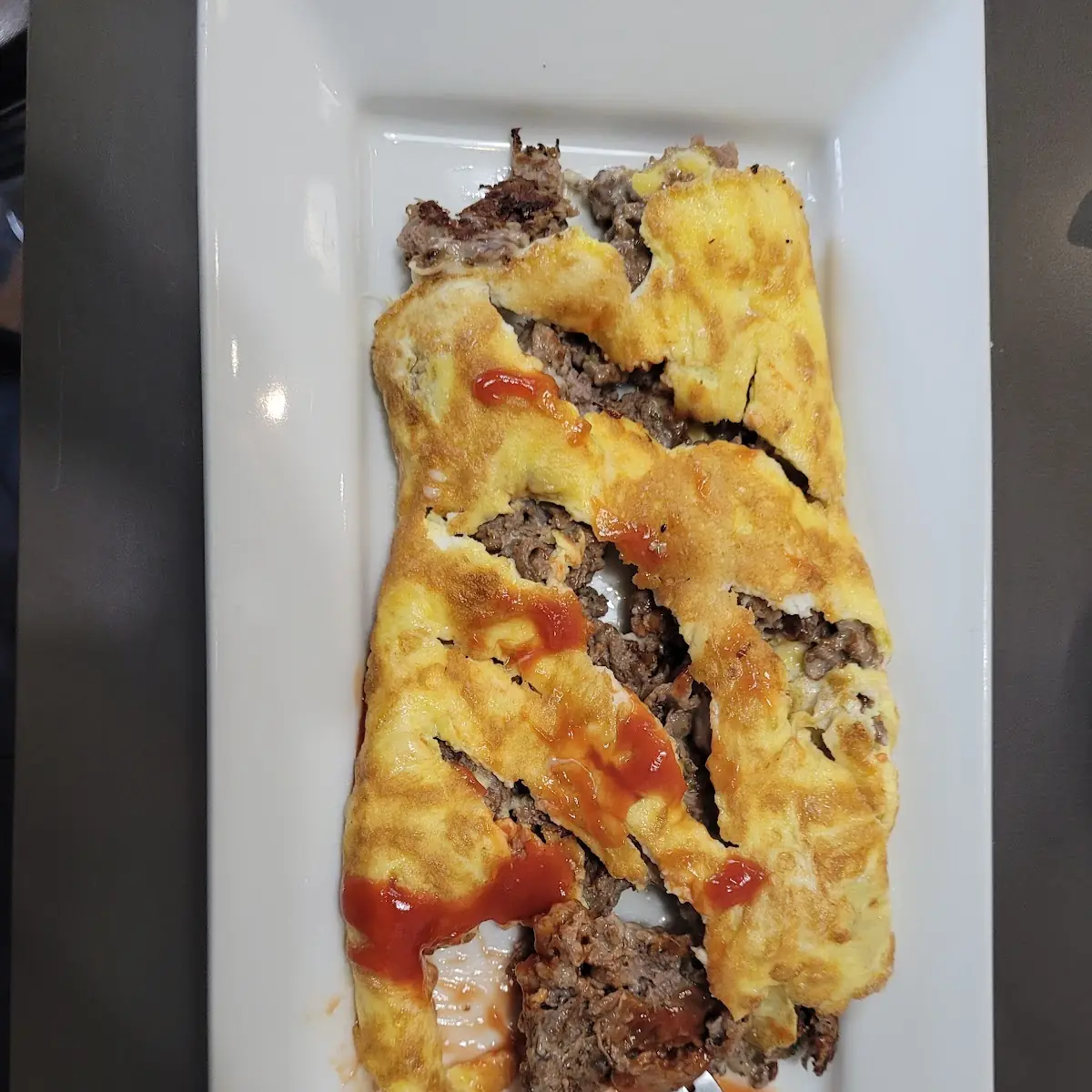 Steak Egg and Cheese Omelette