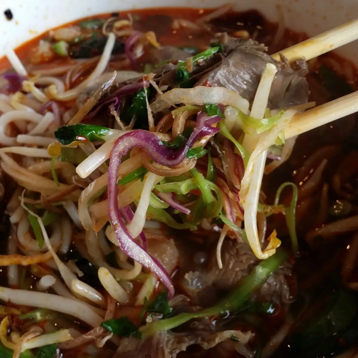 Rice Noodle Soup with Eye Round Steak