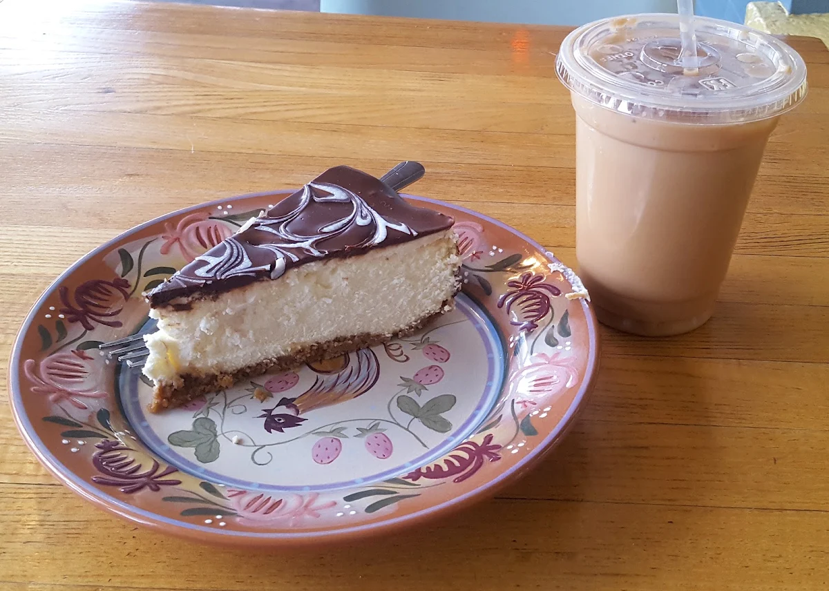 Chocolate Ganache Cheesecake Slice