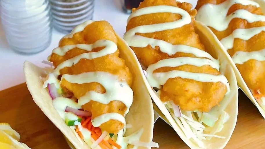 Fish Taco Appetizer, Kingsway Fish & Chips