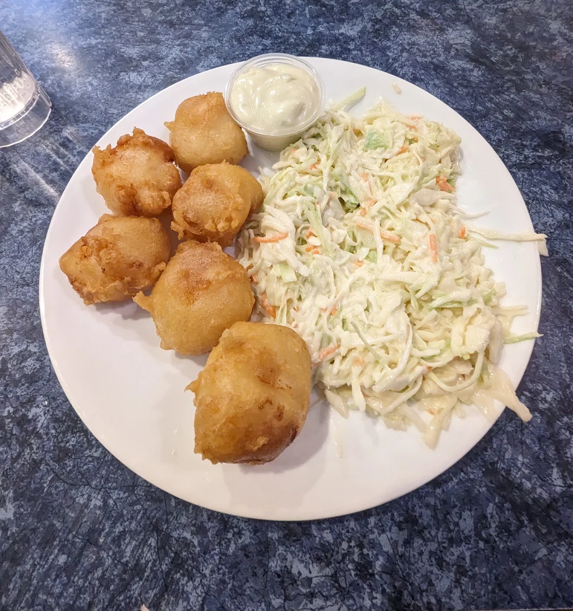 Scallop and Coleslaw Salad, Kingsway Fish & Chips