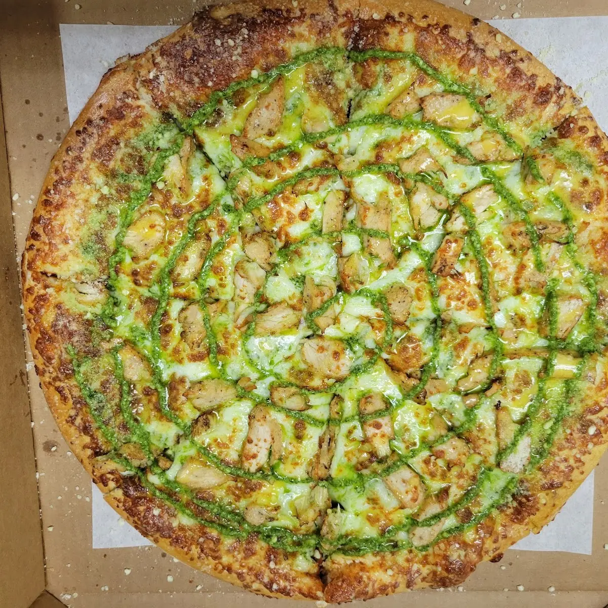Pesto Chicken Pizza