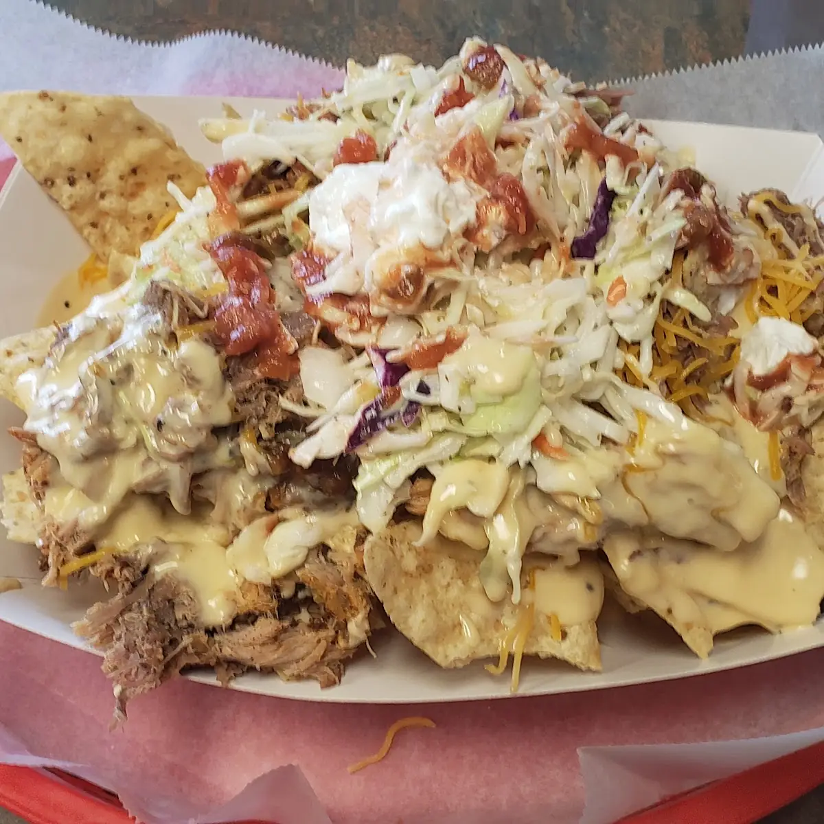 BBQ Pork Nachos Supreme