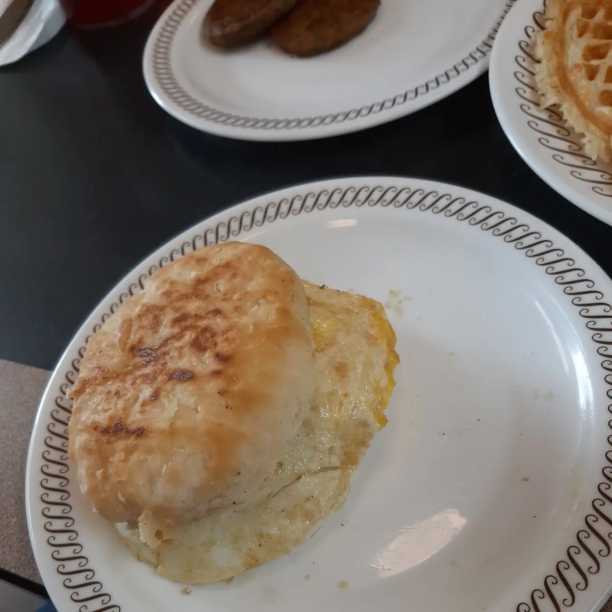 Egg Sausage Cheese Biscuit