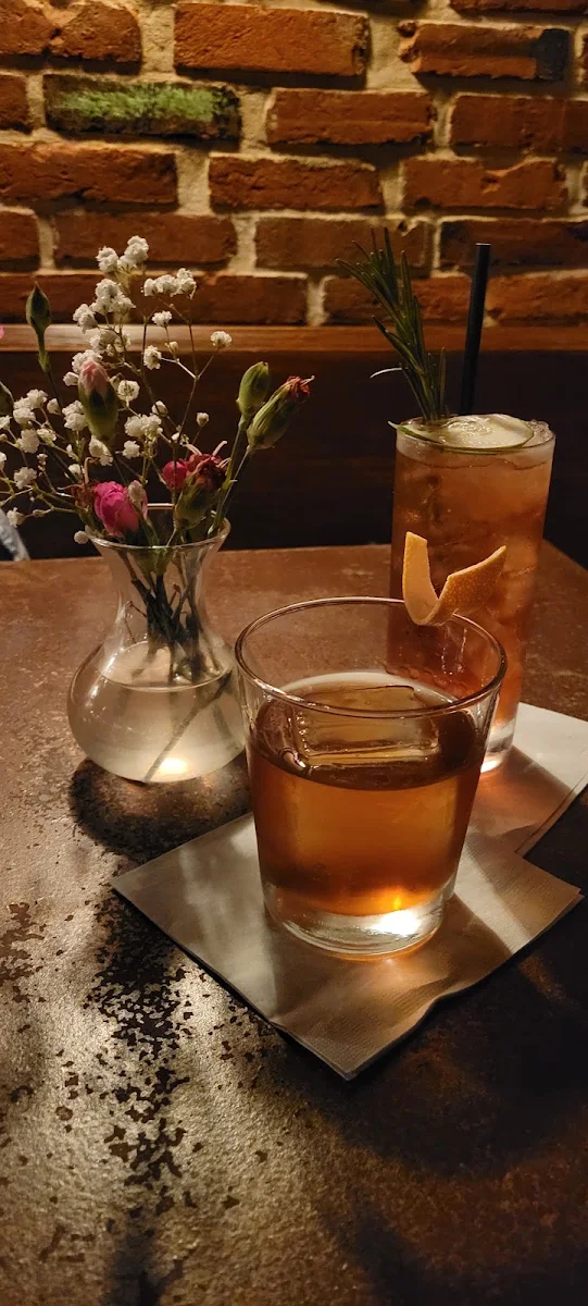 The House Old Fashioned and the Pimm's Cup