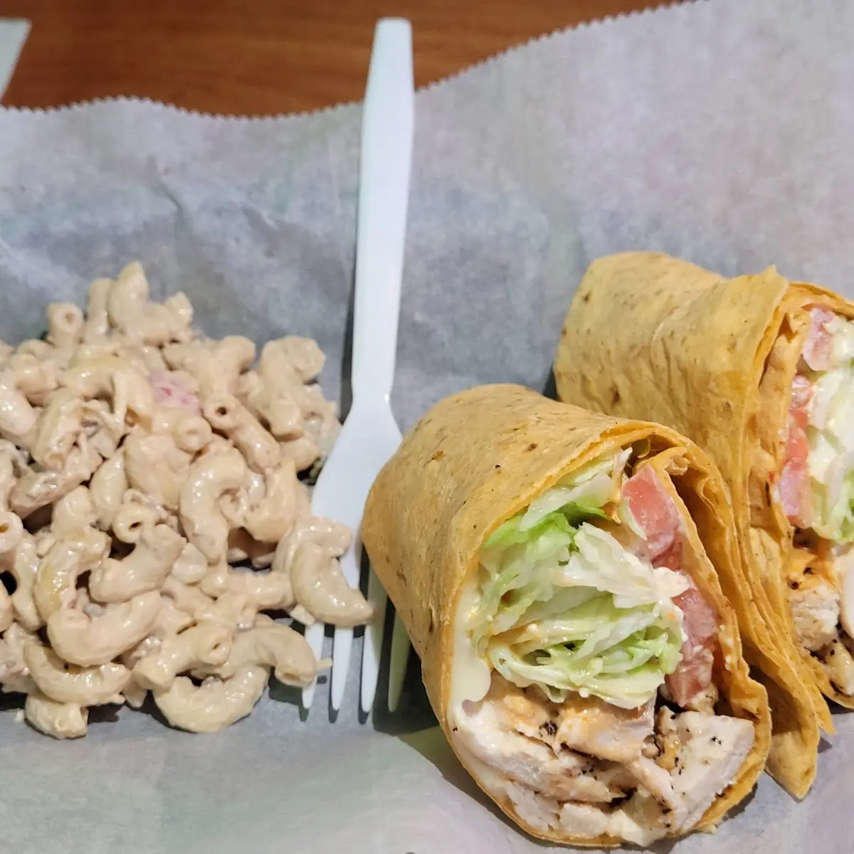 Buffalo Chicken Wrap Pasta Salad