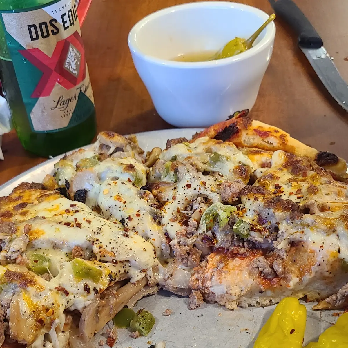 Around the World Sausage Pizza