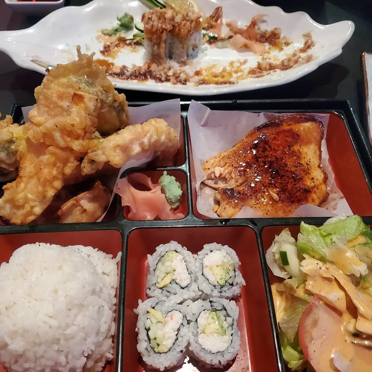 Grilled Salmon Bento Box