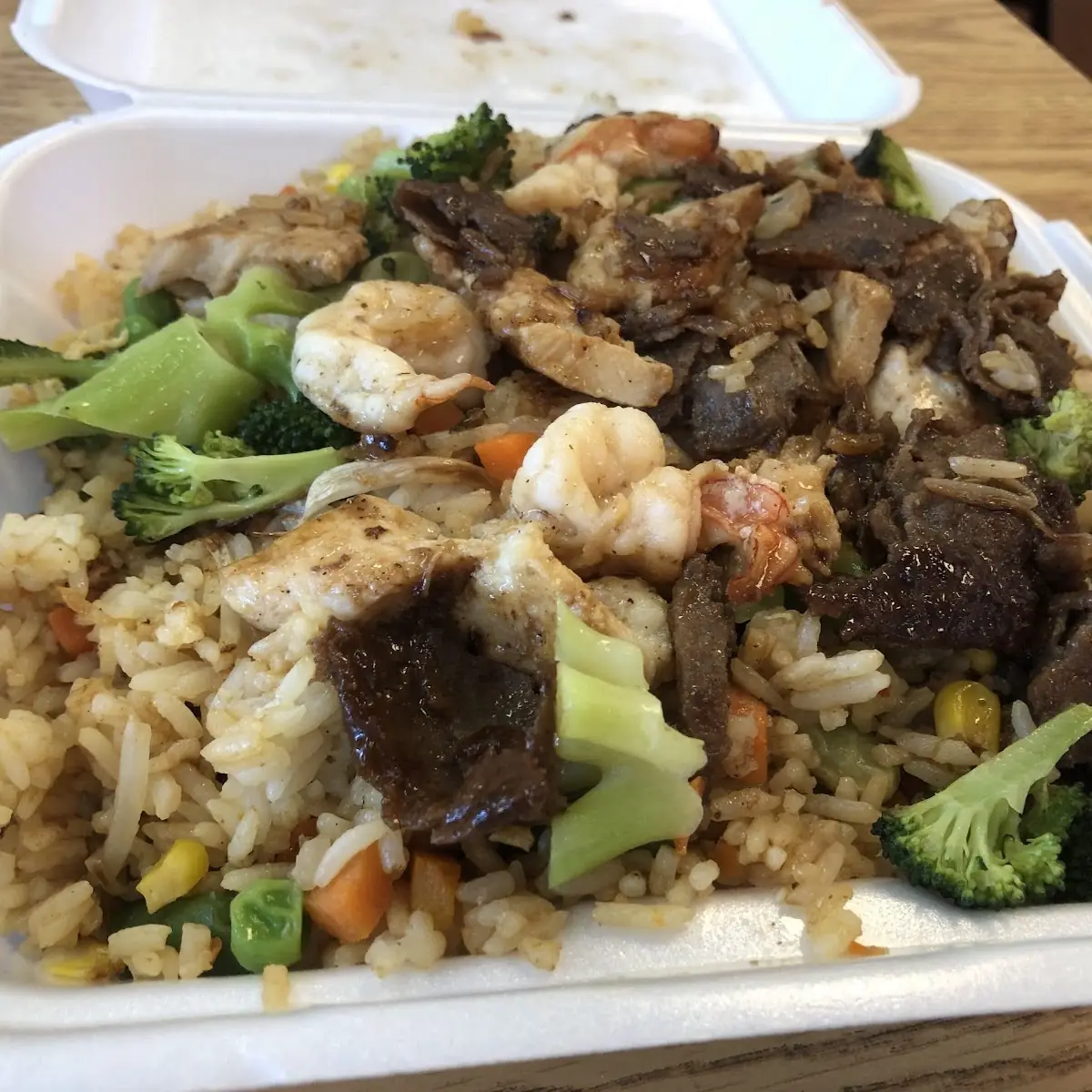 Lamb Gyro Wrap & Vegetable Fried Rice
