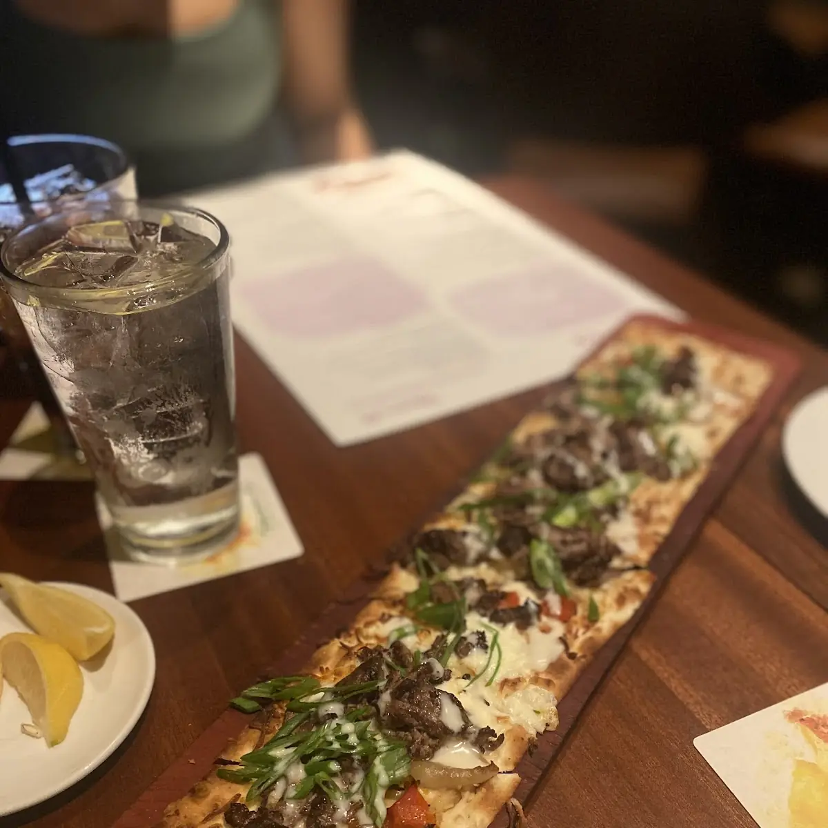 Philly Cheesesteak Flatbread Pizza