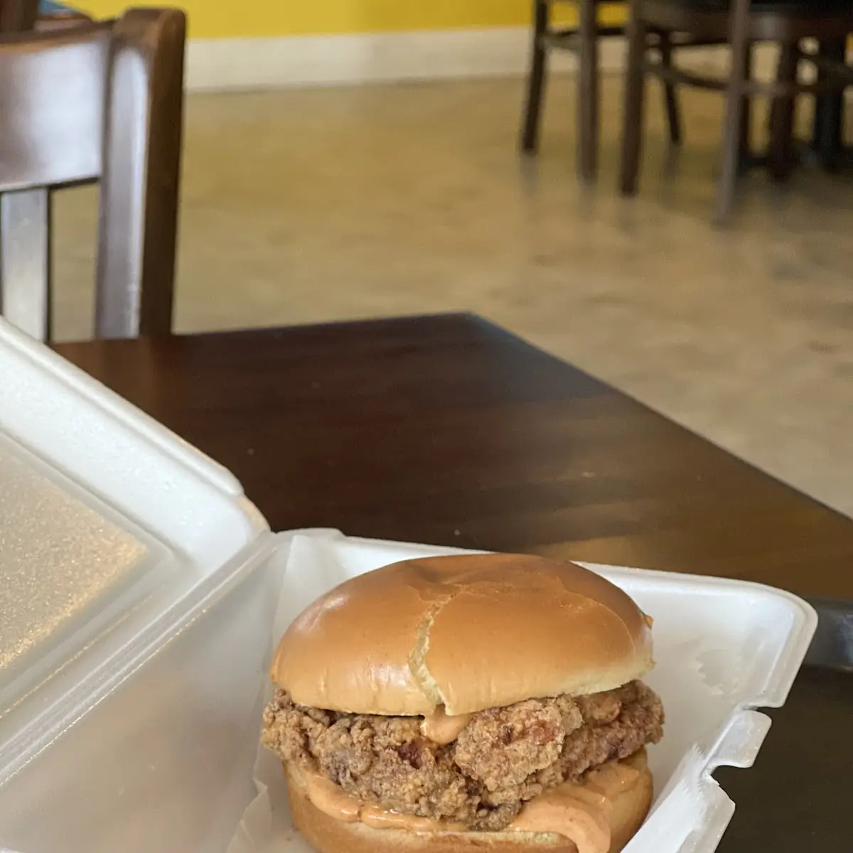 The a-Yo Spicy Chicken Sandwich