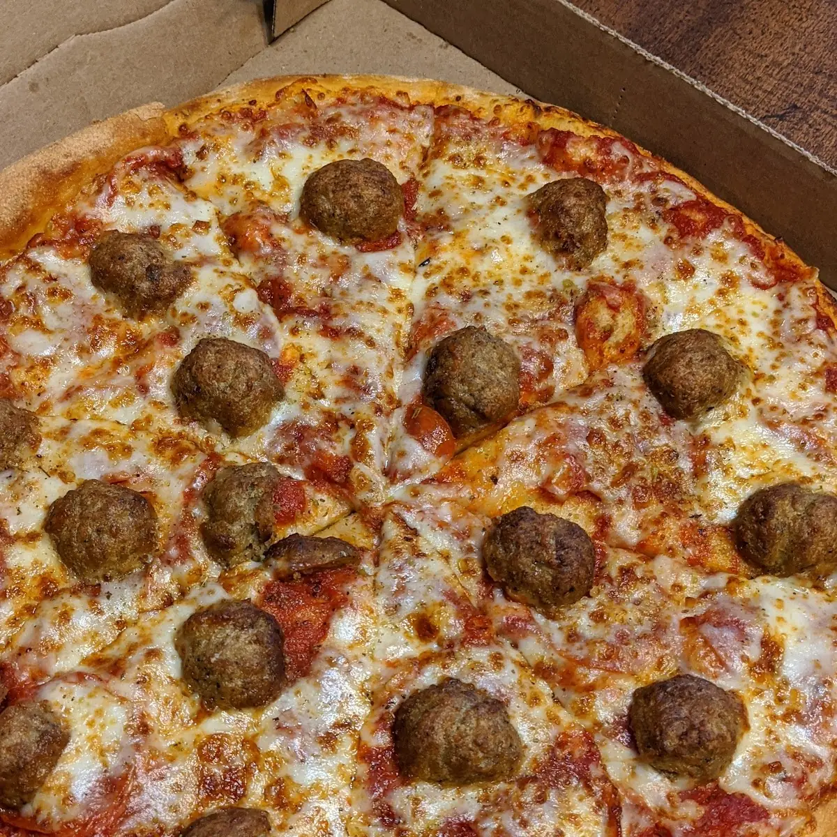 Meatball Pizza