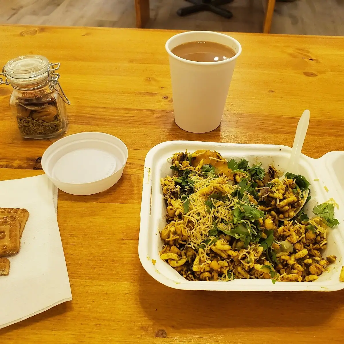 Bhel Puri and Masala Chai