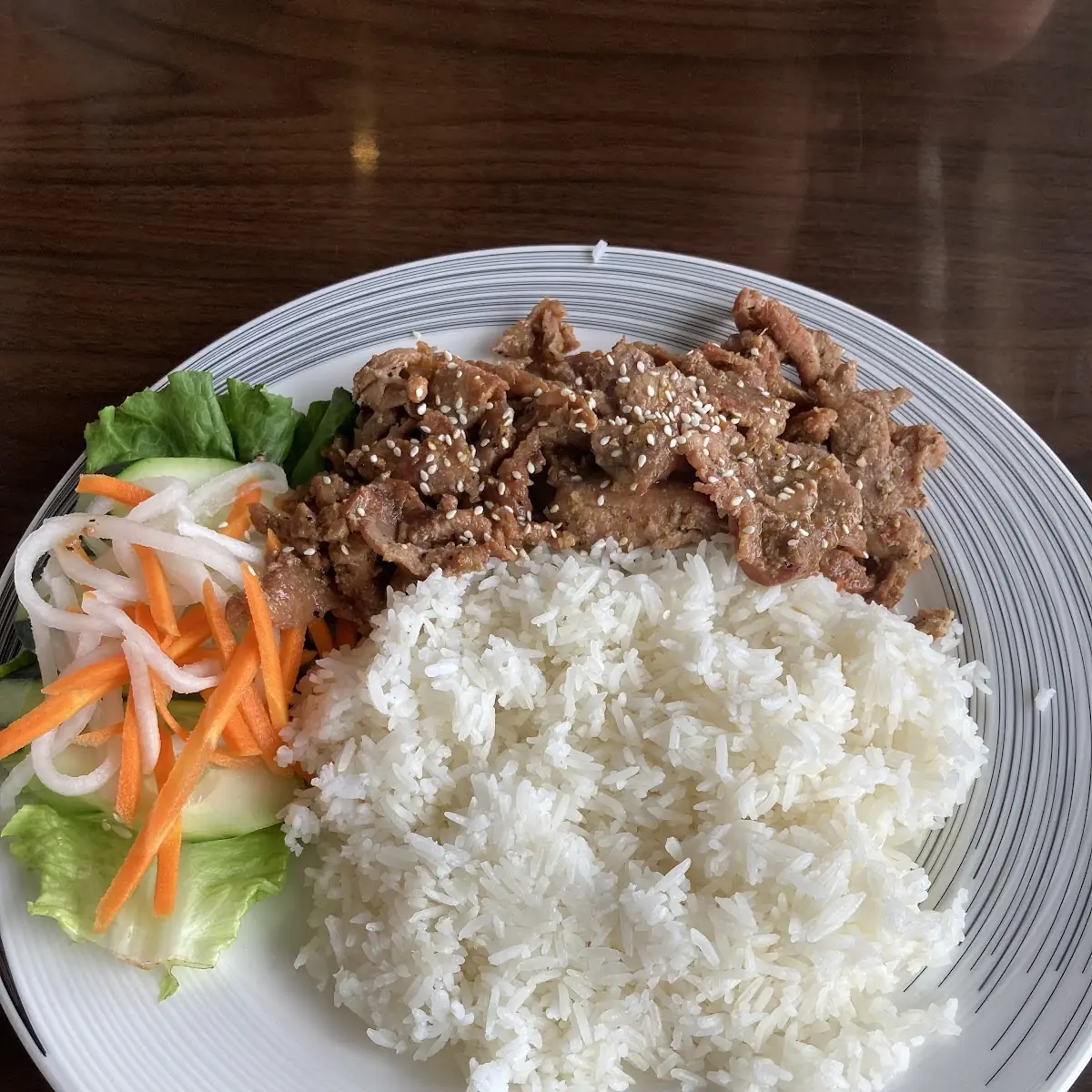 Rice with Grill Pork Slices
