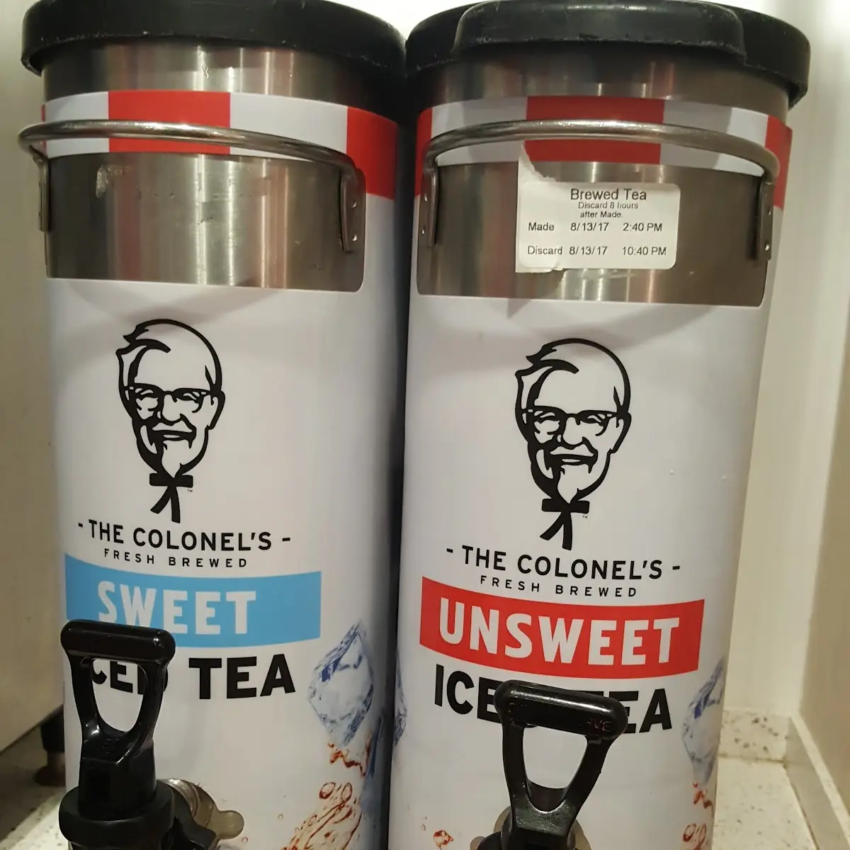 Sweet Tea and Unsweetened Iced Tea