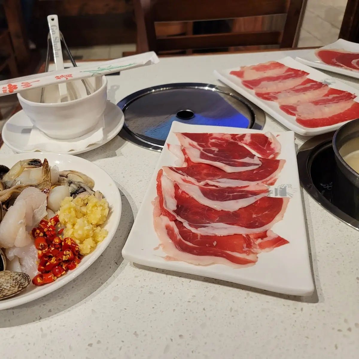 Hot Pot Bar Ingredients