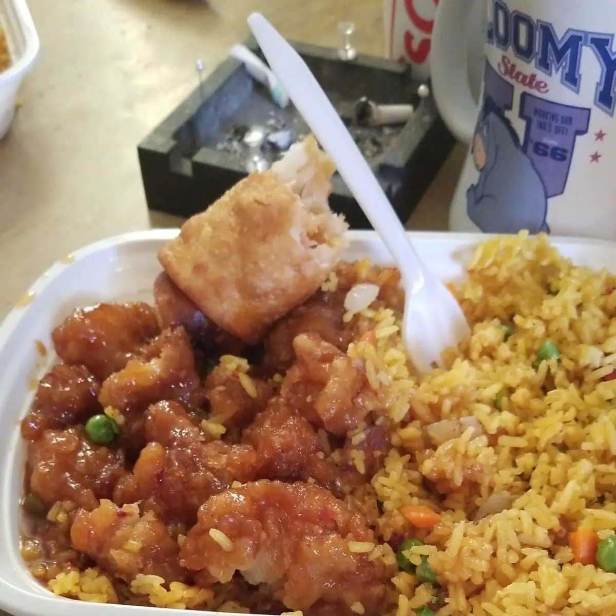 Pork Fried Rice & Egg Roll