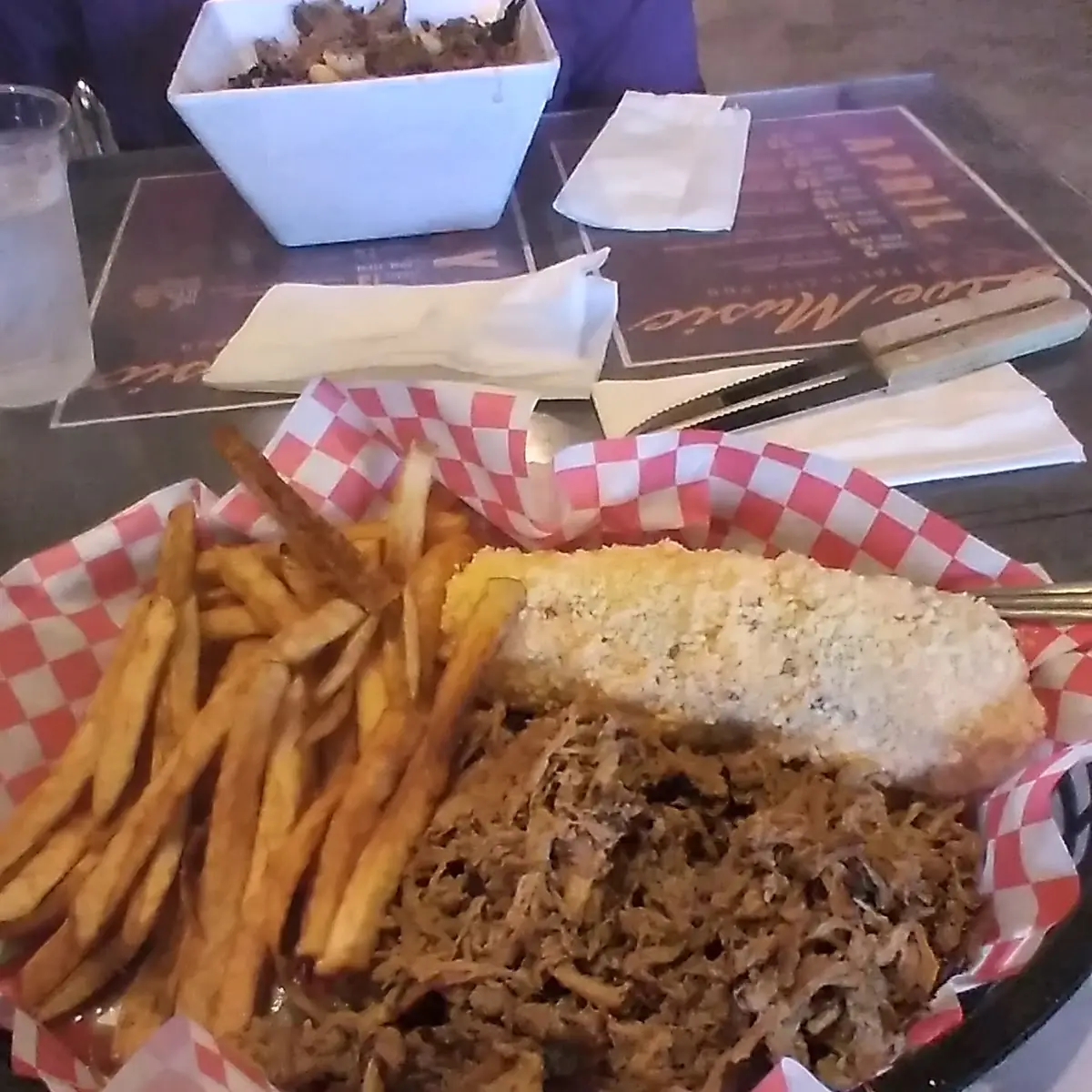 Pulled Pork Frys & Mexican Street Corn