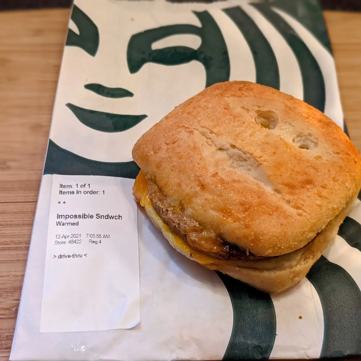 Impossible Breakfast Sandwich