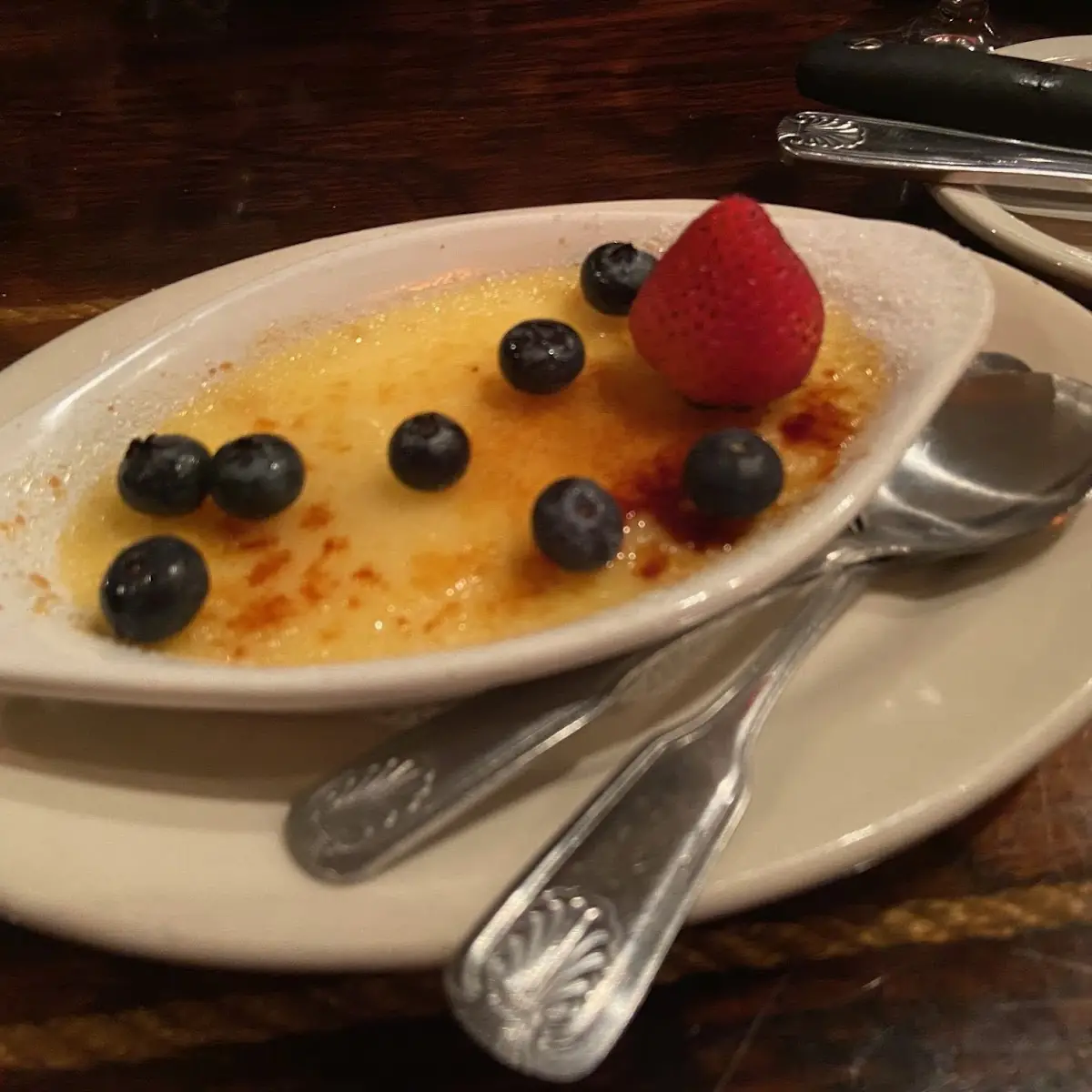 Crème Brûlée with Fresh Berries
