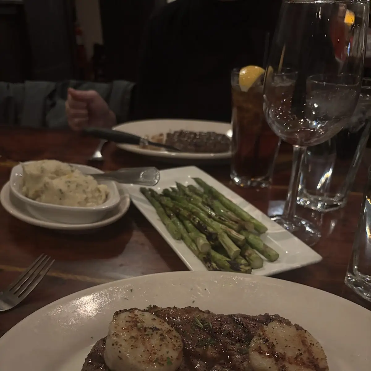 Grilled Ribeye Steak on a Plate