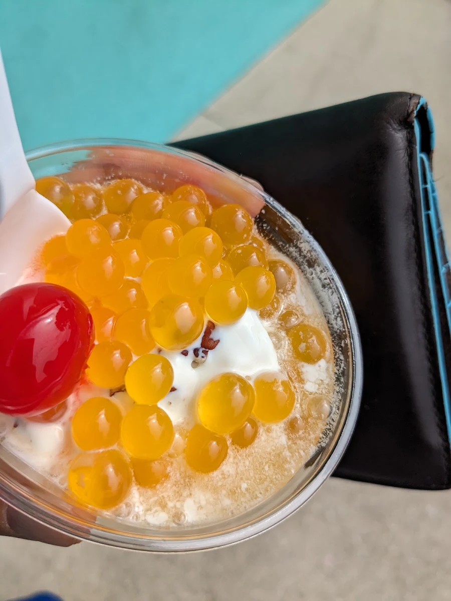Custard with Boba