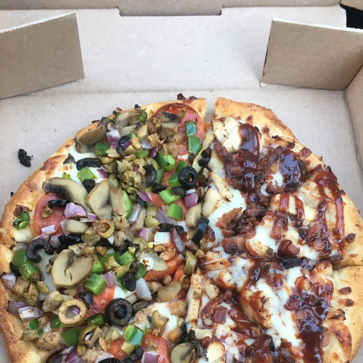 Half Supreme Half BBQ Chicken