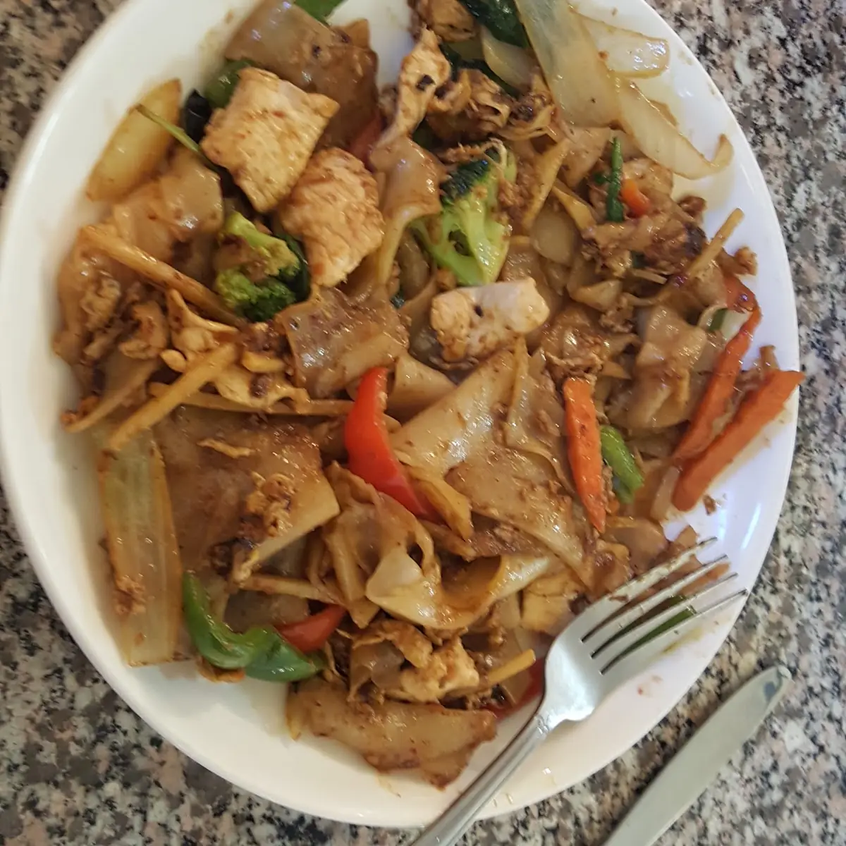 Drunken Noodles with Chicken