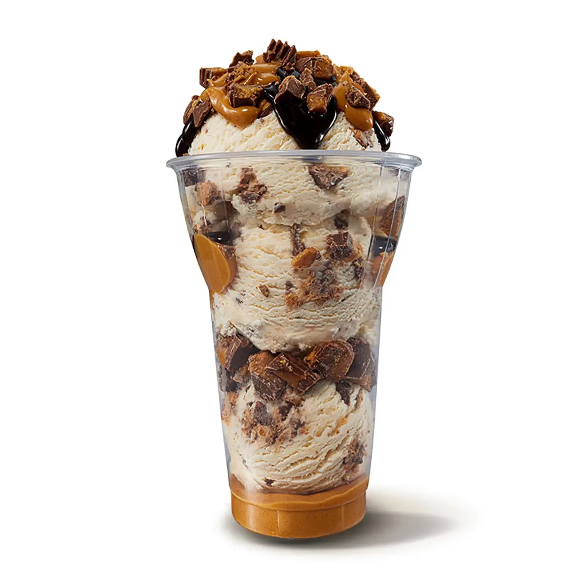Reese's Peanut Butter Cup Layered Sundae