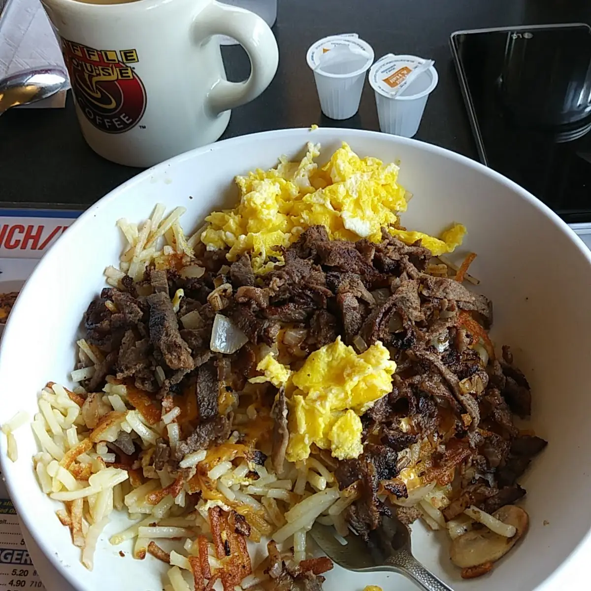 Steak and Eggs Hash Browns
