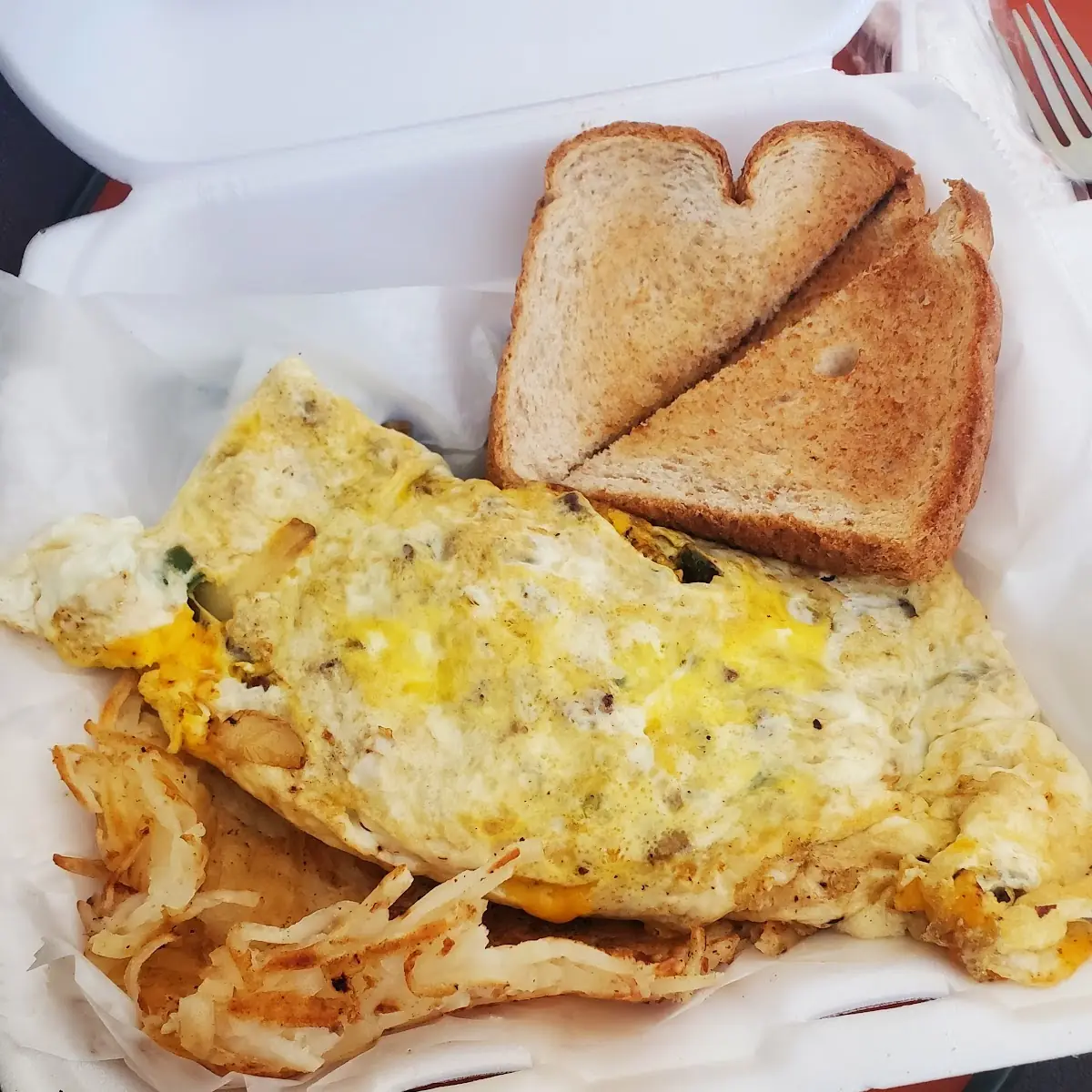 Western Omelette with Hashbrowns